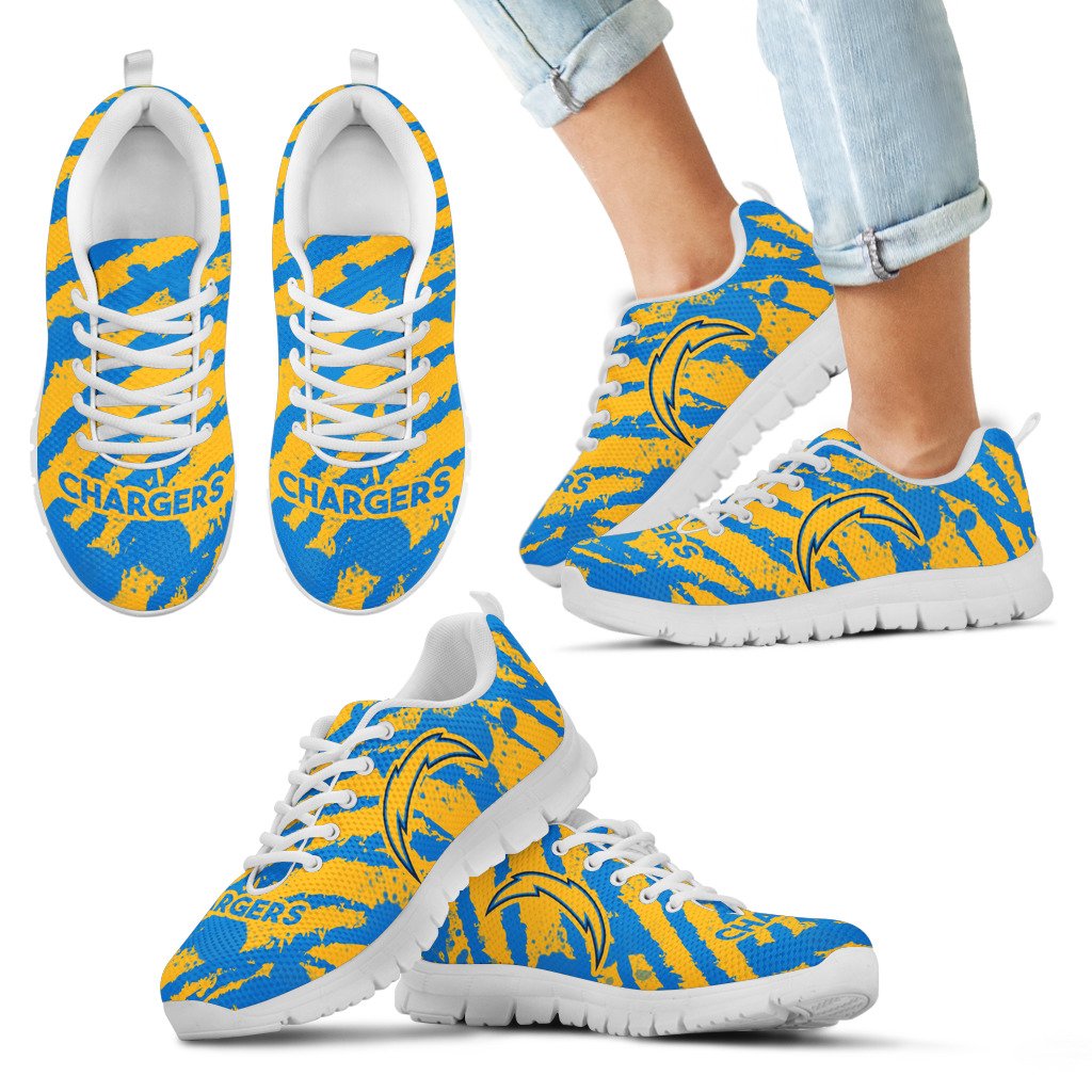 Stripes-Pattern-Print-Los-Angeles-Chargers-Sneakers-1