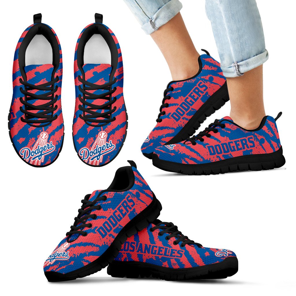 Stripes Pattern Print Los Angeles Dodgers Sneakers V3 Stripes Pattern Print Los Angeles Dodgers Sneakers V3