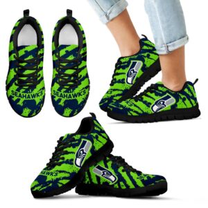 Stripes Pattern Print Pittsburgh Steelers Sneakers