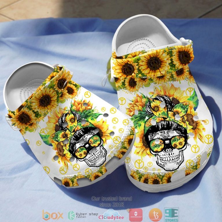 Sunflower-Skull-Crocband-Shoes-1