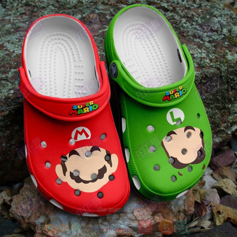 Super Marios Red-Green Style Crocband Crocs Clog Shoes Super Marios Red-Green Style Crocband Crocs Clog Shoes