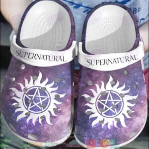 Supernatural Movie Purple Crocband Crocs Clog Shoes