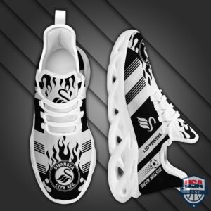 Swansea City Custom Name Max Soul Sneakers Running Shoes