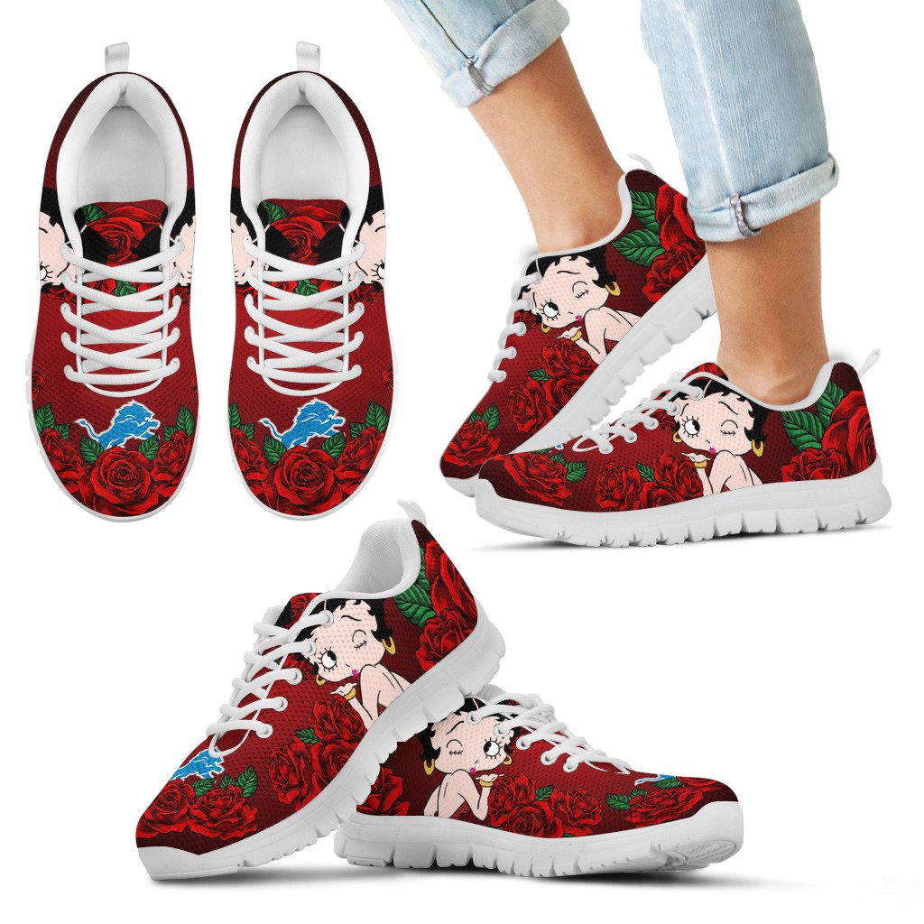 Sweet-Rose-With-Betty-Boobs-For-Detroit-Lions-Sneakers-1
