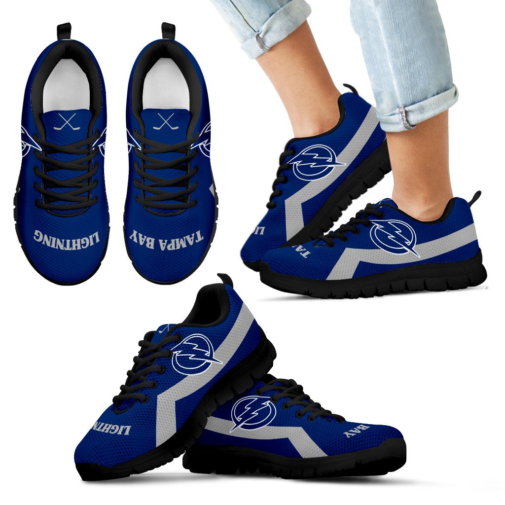 Tampa Bay Lightning Line Logo Sneakers Tampa Bay Lightning Line Logo Sneakers