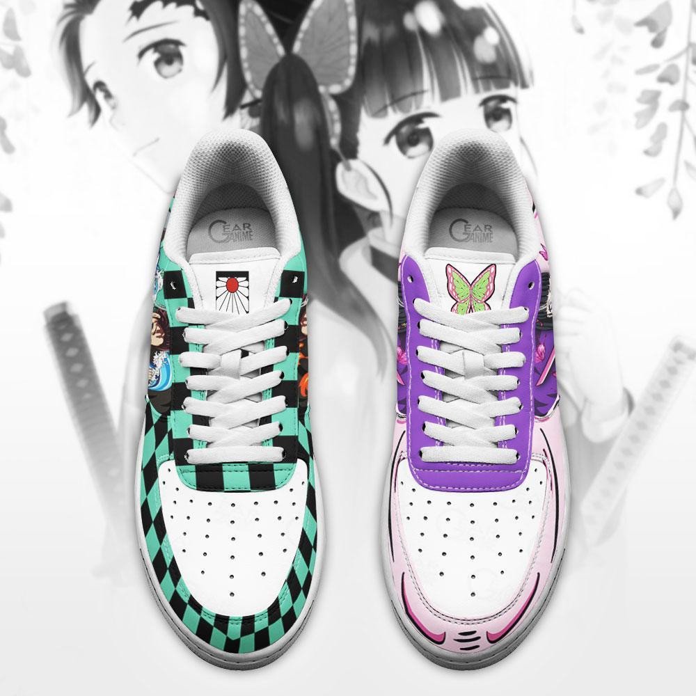Tanjiro And Kanao Anime Demon Slayer Air Force Shoes Tanjiro And Kanao Anime Demon Slayer Air Force Shoes