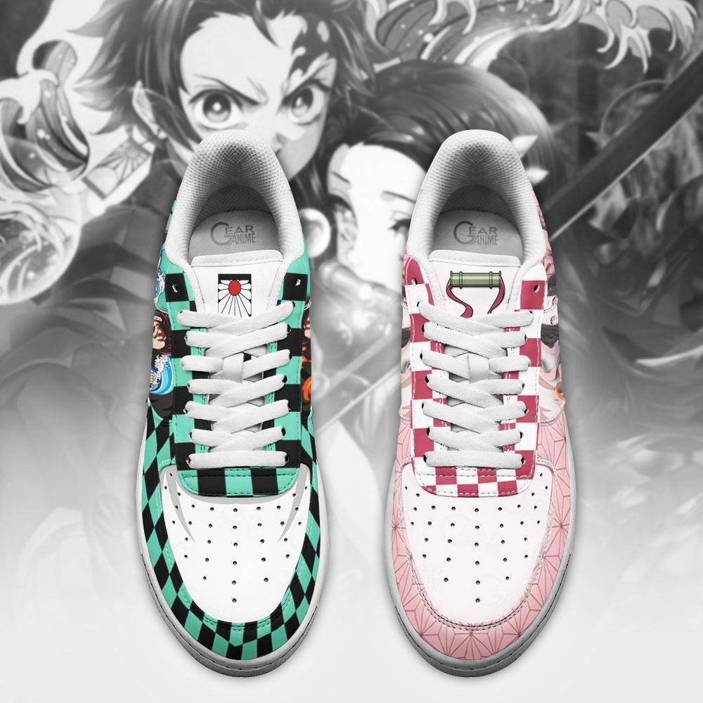 Tanjiro And Nezuko Anime Demon Slayer Air Force Shoes Tanjiro And Nezuko Anime Demon Slayer Air Force Shoes