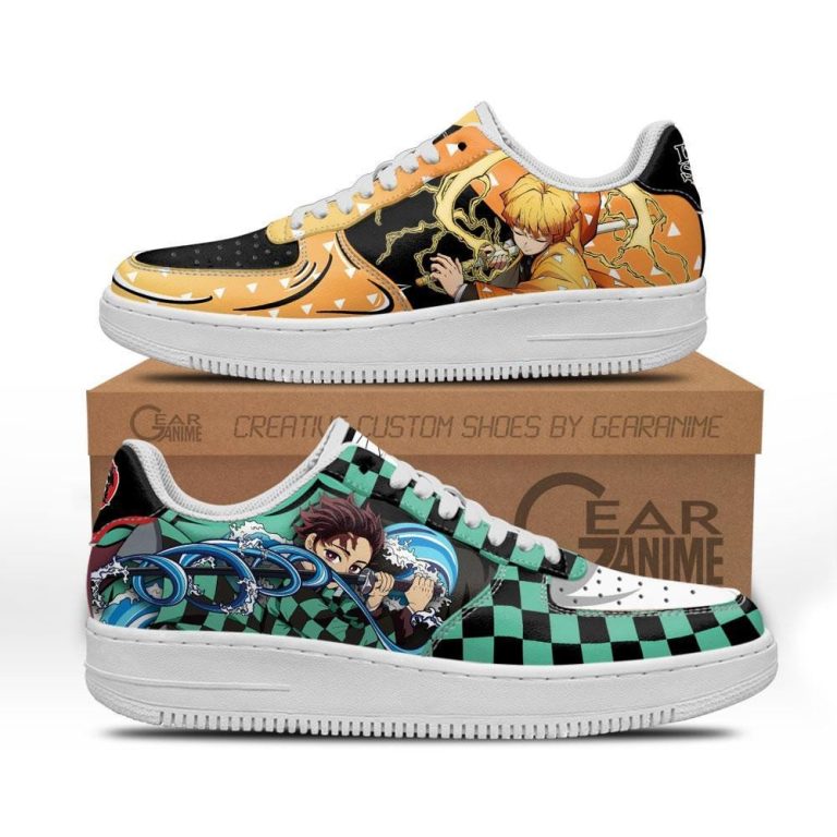 Tanjiro-And-Zenitsu-Anime-Demon-Slayer-Air-Force-Shoes-1