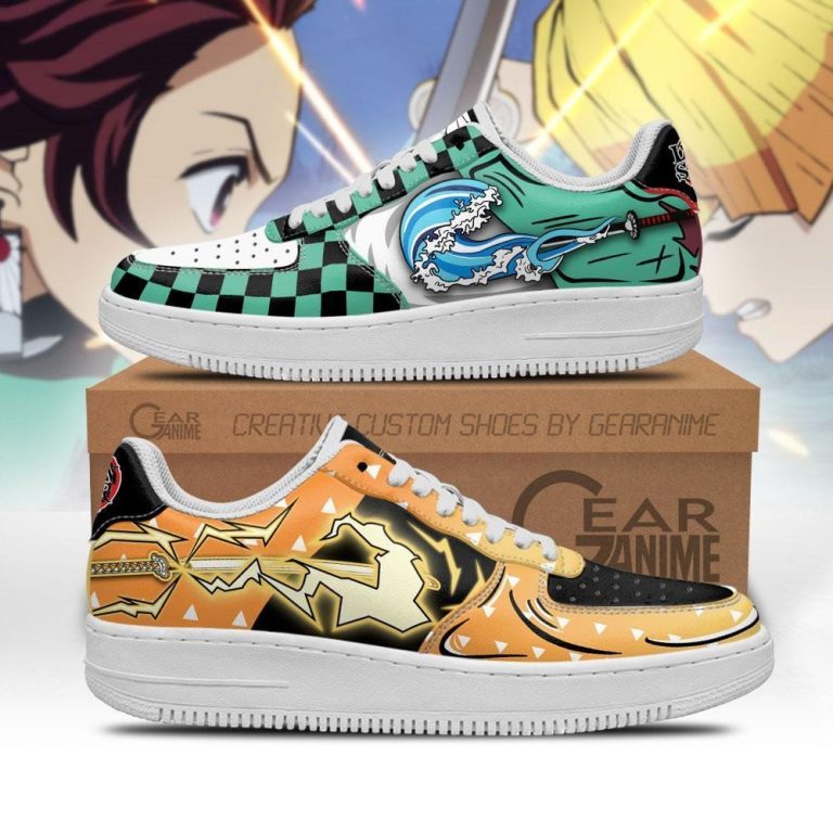 Tanjiro-And-Zenitsu-Breathing-Demon-Slayer-Anime-Air-Force-Shoes-1