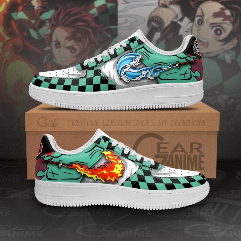 Tanjiro-Water-Sun-Breathing-Demon-Slayer-Anime-Air-Force-Shoes-1