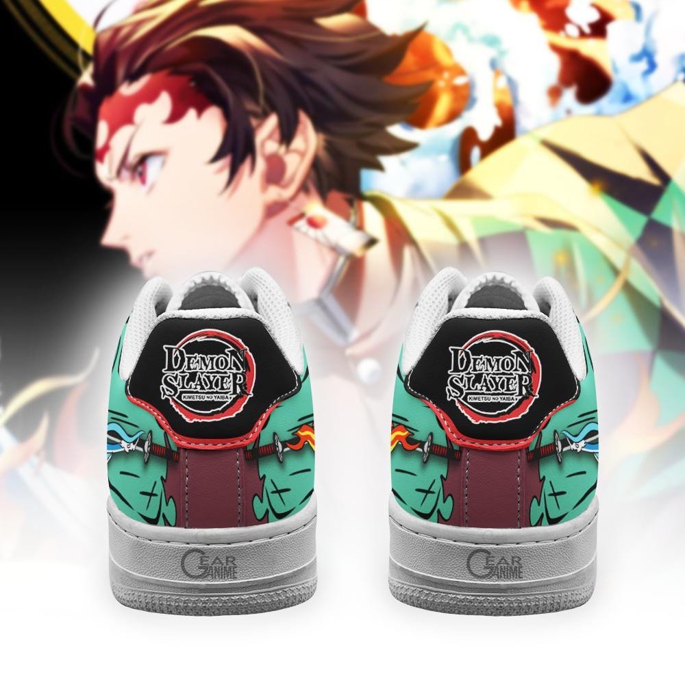 Tanjiro Water Sun Breathing Demon Slayer Anime Air Force Shoes Tanjiro Water Sun Breathing Demon Slayer Anime Air Force Shoes