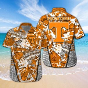 Tennessee Volunteers Fishbone Design Hawaiian Shirt
