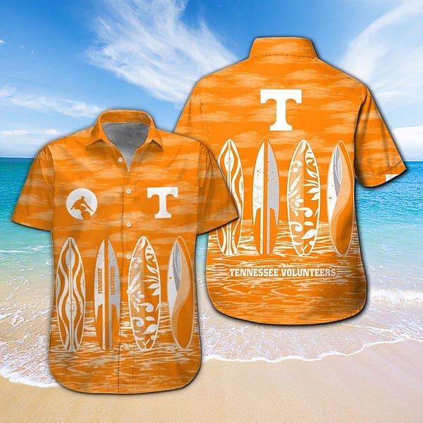 Tennessee Volunteers Surfboard Hawaiian Shirt Tennessee Volunteers Surfboard Hawaiian Shirt