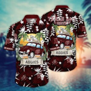 Texas A&M Aggies Summer Car Beach Hawaiian Shirt