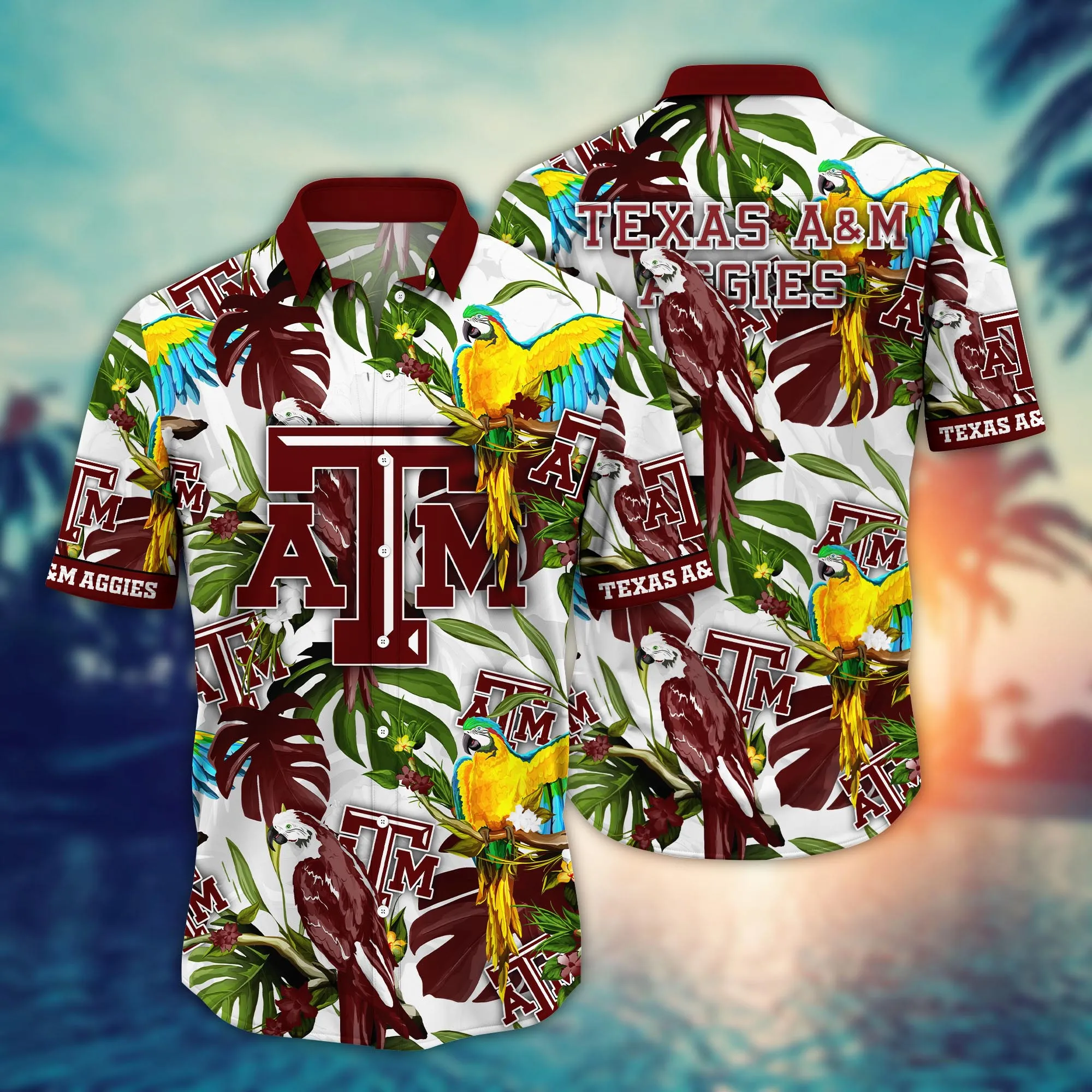 Texas A&M Aggies Tropical Pineapple Hawaiian Shirt Texas A&M Aggies Tropical Pineapple Hawaiian Shirt