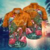 Texas Longhorns Flamingo Couple Hawaiian Shirt