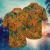 Texas Longhorns Tropical Leaf Hawaiian Shirt