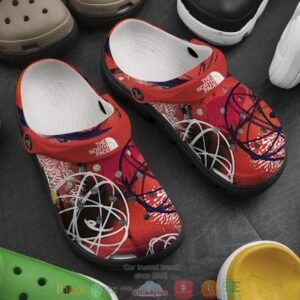 The North Face Red Crocband Clog Shoes