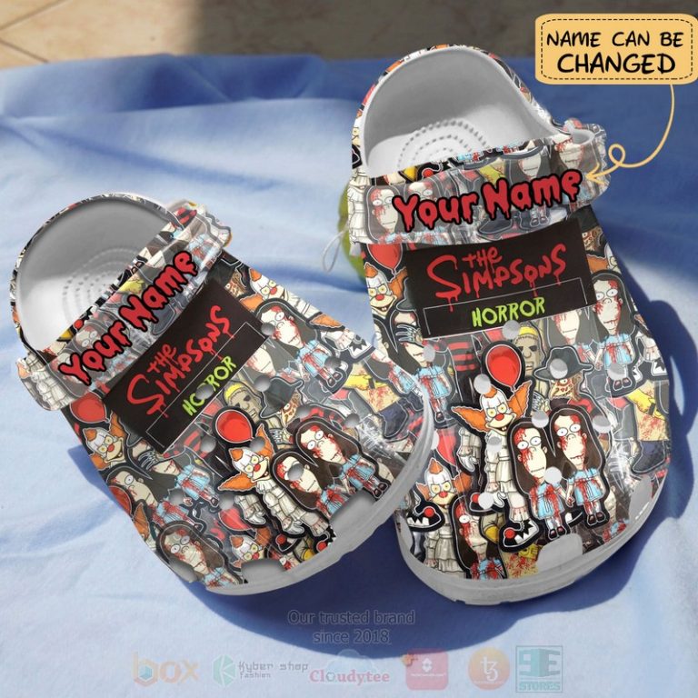 The-Simpsons-Horror-Custom-Name-Crocband-Crocs-Clog-Shoes-1