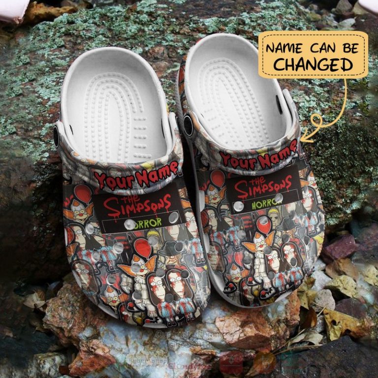 The-Simpsons-Horror-Custom-Name-Crocband-Crocs-Clog-Shoes-2