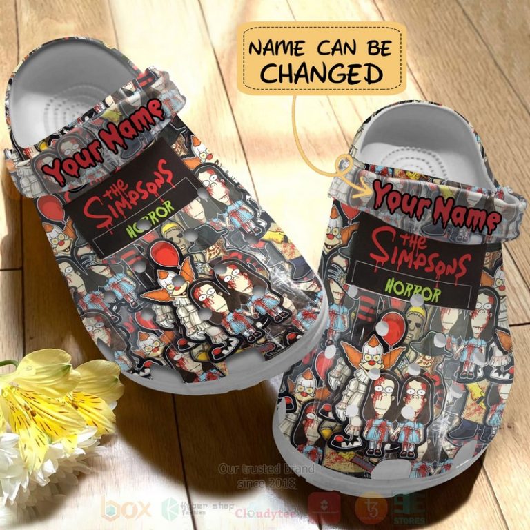The-Simpsons-Horror-Custom-Name-Crocband-Crocs-Clog-Shoes-3