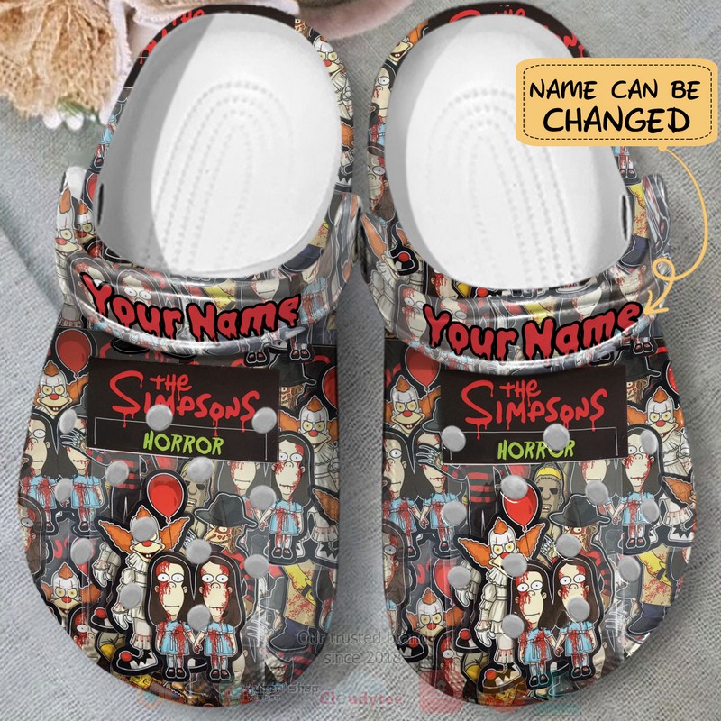 The Simpsons Horror Custom Name Crocband Crocs Clog Shoes The Simpsons Horror Custom Name Crocband Crocs Clog Shoes