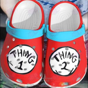 Thing 1 And Thing 2 Crocband Crocs Clog Shoes