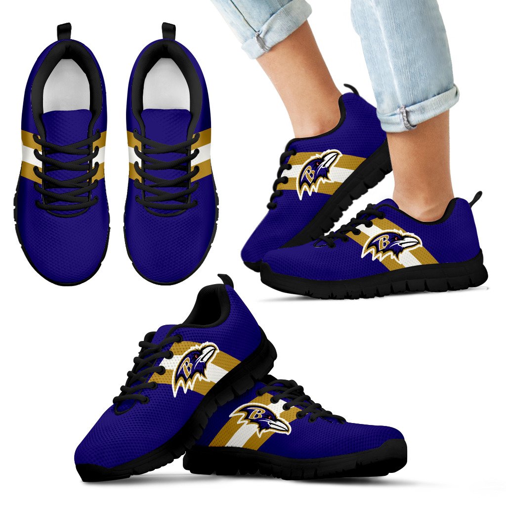 Three Colors Vertical Baltimore Ravens Sneakers Three Colors Vertical Baltimore Ravens Sneakers