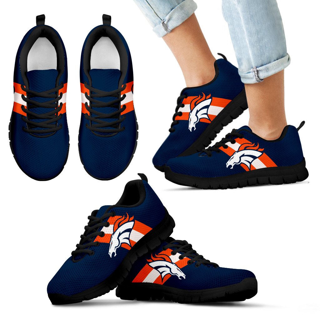 Three Colors Vertical Denver Broncos Sneakers Three Colors Vertical Denver Broncos Sneakers