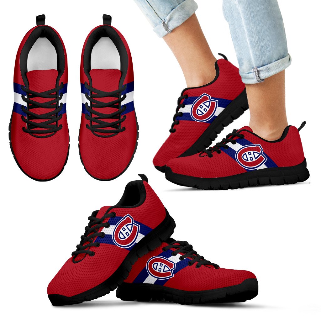 Three Colors Vertical Montreal Canadiens Sneakers Three Colors Vertical Montreal Canadiens Sneakers