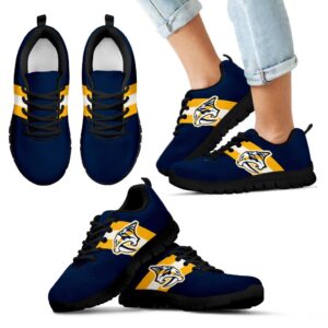Three Colors Vertical Nashville Predators Sneakers