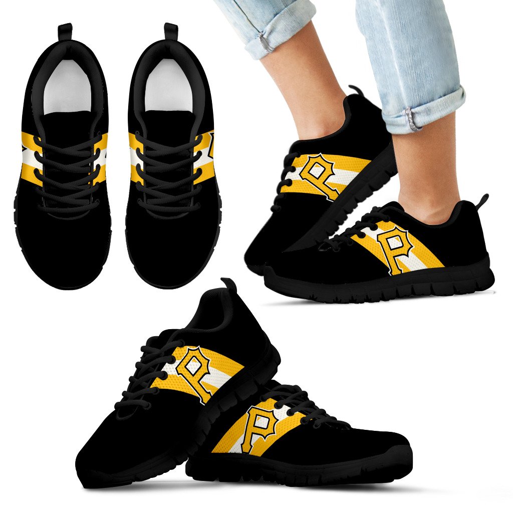 Three Colors Vertical Pittsburgh Pirates Sneakers Three Colors Vertical Pittsburgh Pirates Sneakers