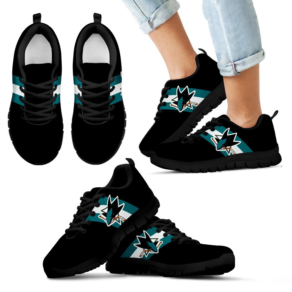 Three Colors Vertical San Jose Sharks Sneakers Three Colors Vertical San Jose Sharks Sneakers