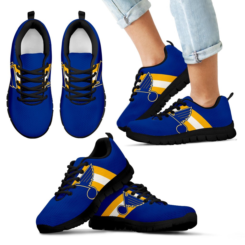 Three Colors Vertical St. Louis Blues Sneakers Three Colors Vertical St. Louis Blues Sneakers
