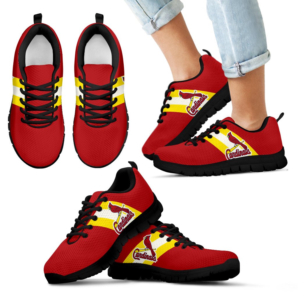 Three Colors Vertical St. Louis Cardinals Sneakers Three Colors Vertical St. Louis Cardinals Sneakers