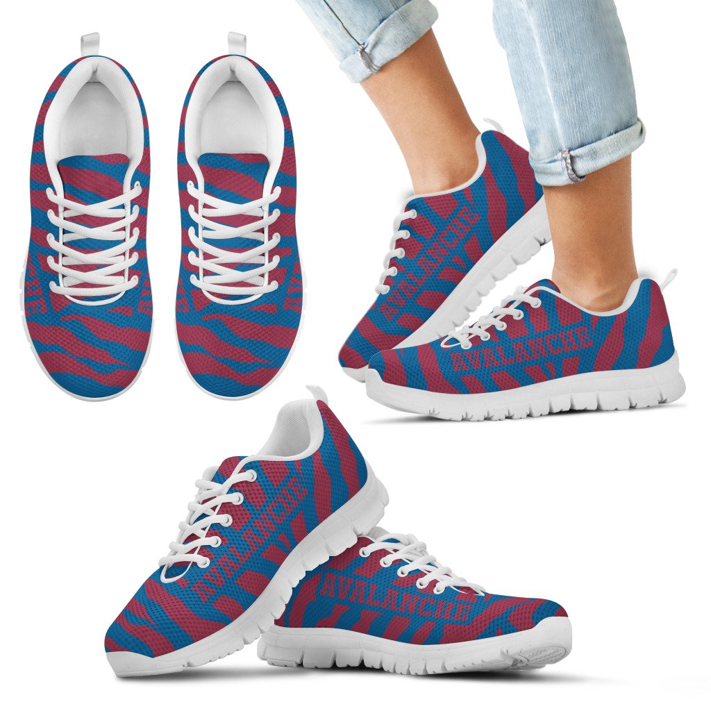 Tiger-Skin-Stripes-Pattern-Print-Colorado-Avalanche-Sneakers-1