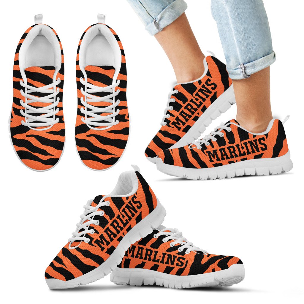 Tiger-Skin-Stripes-Pattern-Print-Miami-Marlins-Sneakers-1