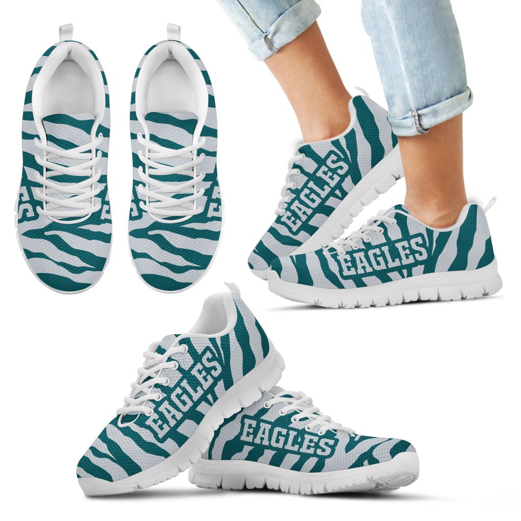 Tiger-Skin-Stripes-Pattern-Print-Philadelphia-Eagles-Sneakers-1
