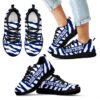 Tiger Skin Stripes Pattern Print Tampa Bay Lightning Sneakers