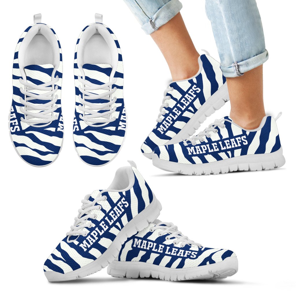 Tiger-Skin-Stripes-Pattern-Print-Toronto-Maple-Leafs-Sneakers-1