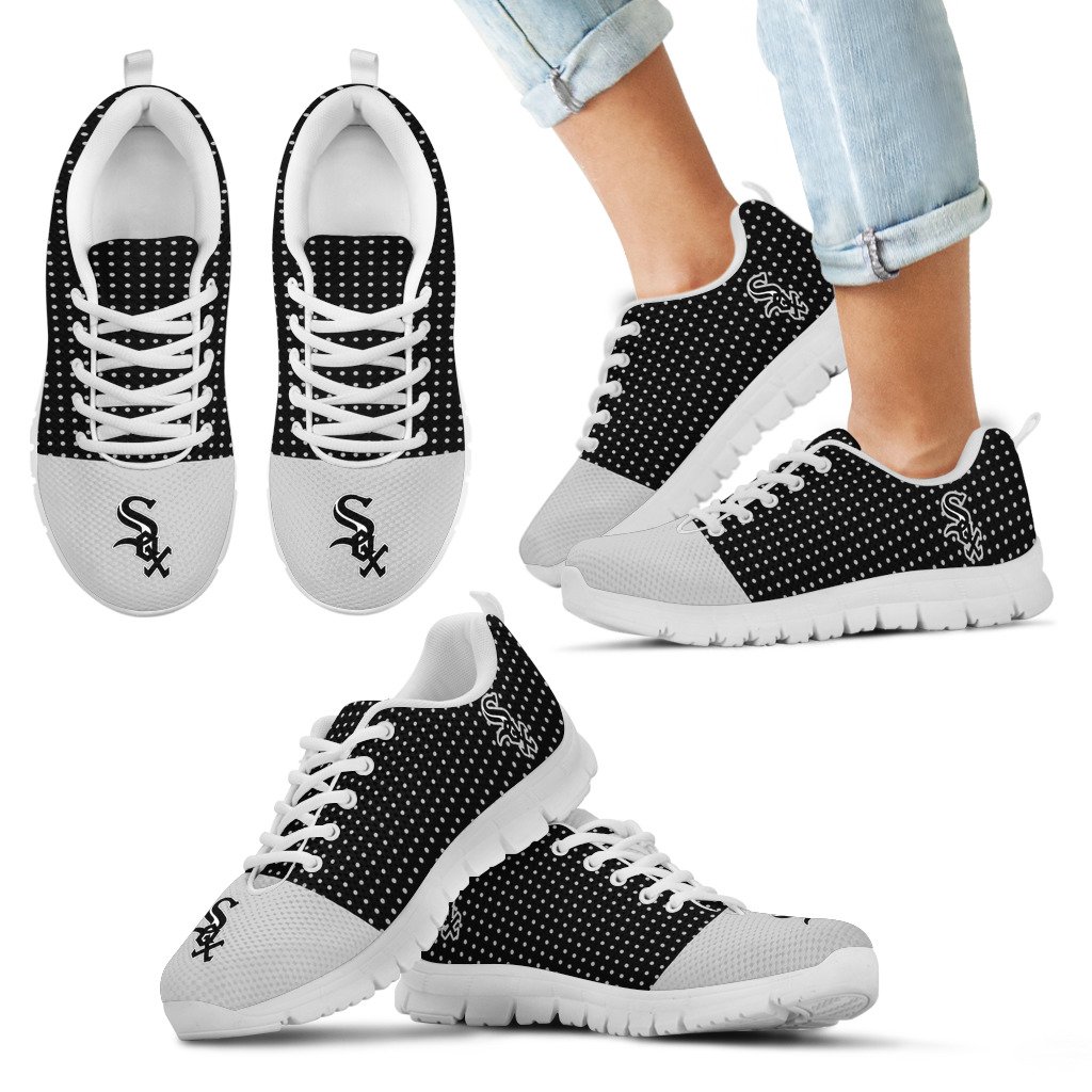 Tiny-Cool-Dots-Background-Mix-Lovely-Logo-Chicago-White-Sox-Sneakers-1
