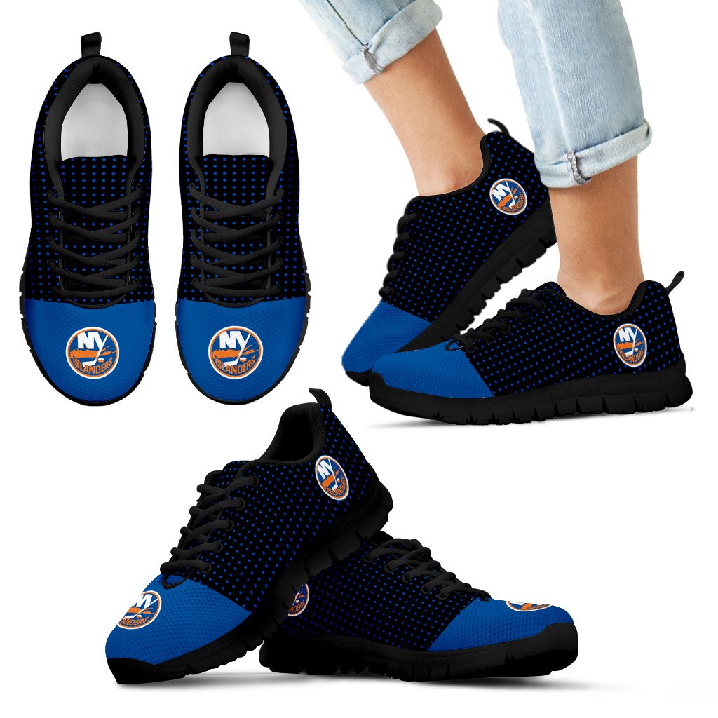 Tiny Cool Dots Background Mix Lovely Logo New York Islanders Sneakers Tiny Cool Dots Background Mix Lovely Logo New York Islanders Sneakers