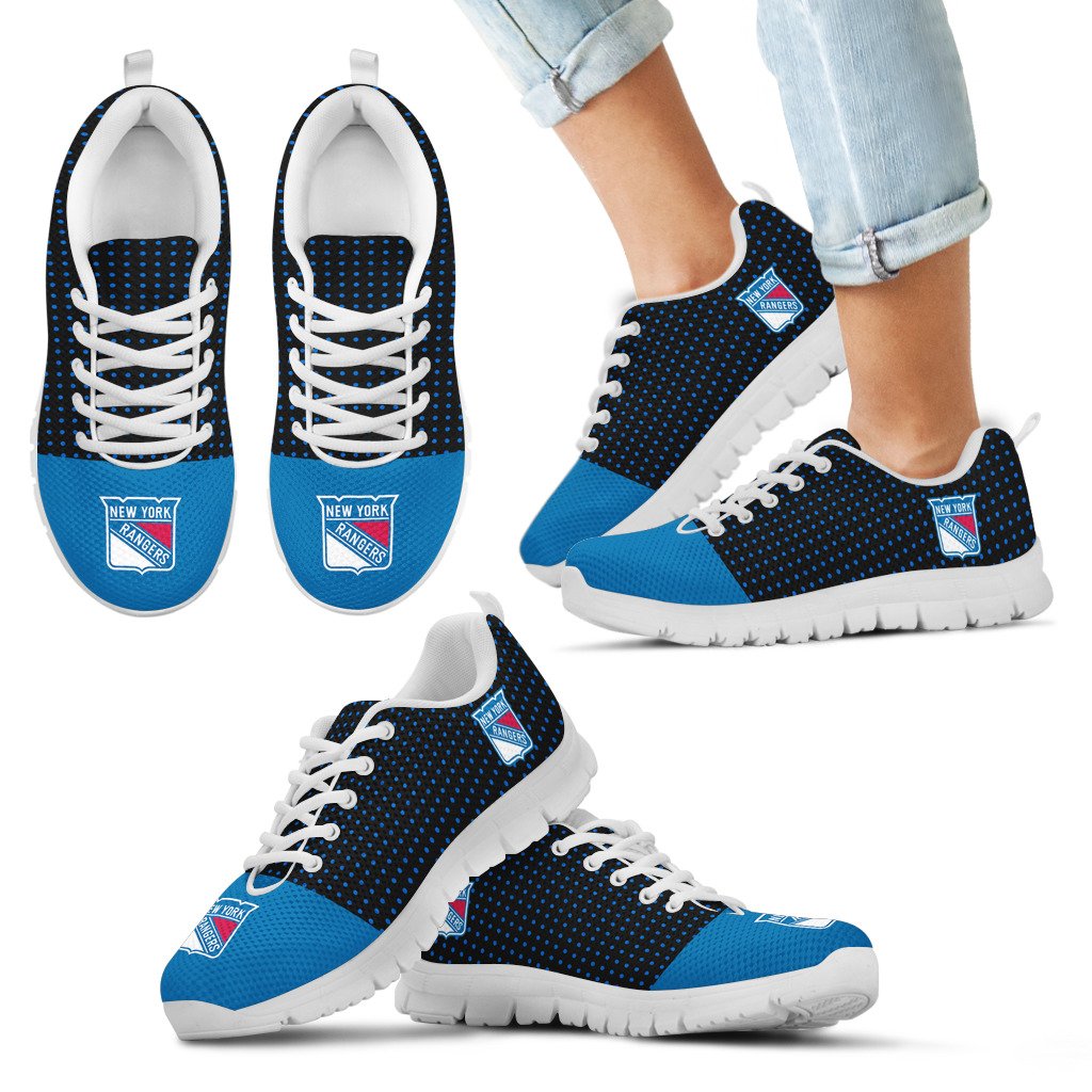 Tiny-Cool-Dots-Background-Mix-Lovely-Logo-New-York-Rangers-Sneakers-1