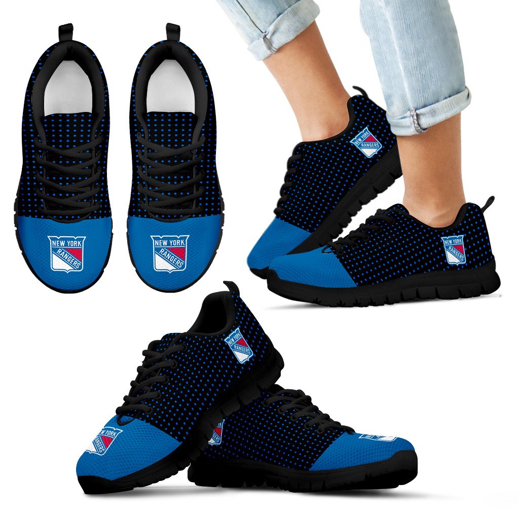 Tiny Cool Dots Background Mix Lovely Logo New York Rangers Sneakers Tiny Cool Dots Background Mix Lovely Logo New York Rangers Sneakers