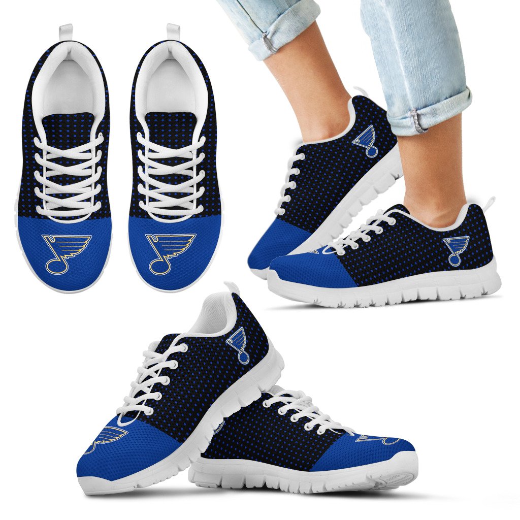 Tiny-Cool-Dots-Background-Mix-Lovely-Logo-St.-Louis-Blues-Sneakers-1