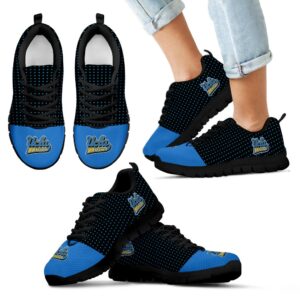 Tiny Cool Dots Background Mix Lovely Logo UCLA Bruins Sneakers