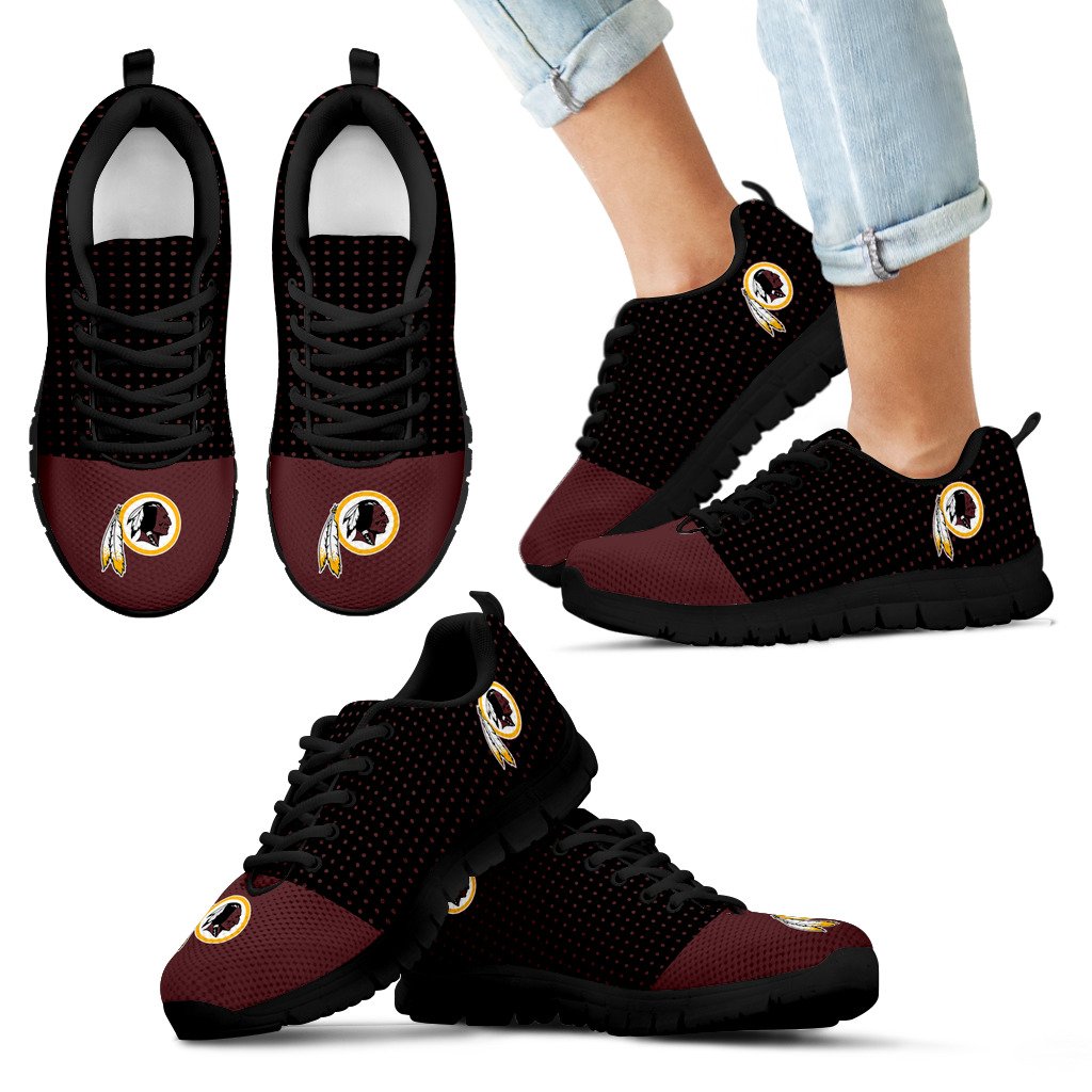 Tiny Cool Dots Background Mix Lovely Logo Washington Redskins Sneakers Tiny Cool Dots Background Mix Lovely Logo Washington Redskins Sneakers