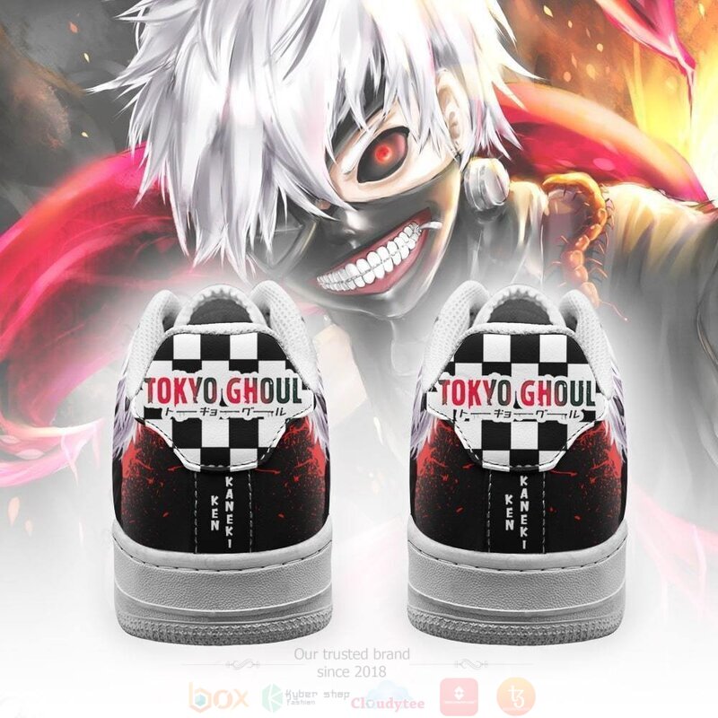 Tokyo Ghoul Kaneki Checkerboard Anime Air Force Shoes Tokyo Ghoul Kaneki Checkerboard Anime Air Force Shoes