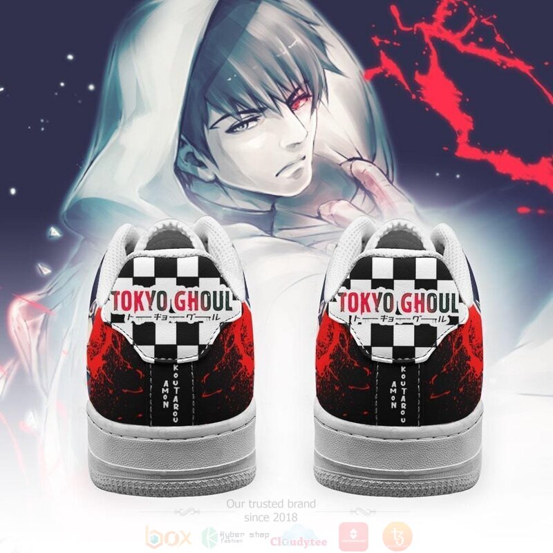 Tokyo Ghoul Koutarou Checkerboard Anime Air Force Shoes Tokyo Ghoul Koutarou Checkerboard Anime Air Force Shoes