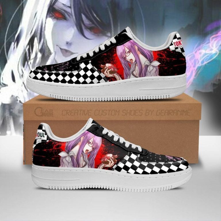 Tokyo-Ghoul-Rize-Checkerboard-Anime-Air-Force-Shoes-1
